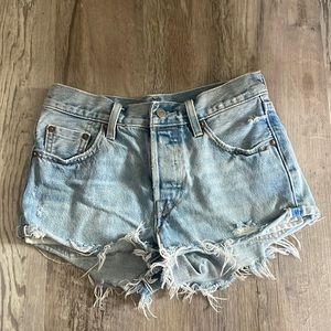 Blue Levi Jean Shorts